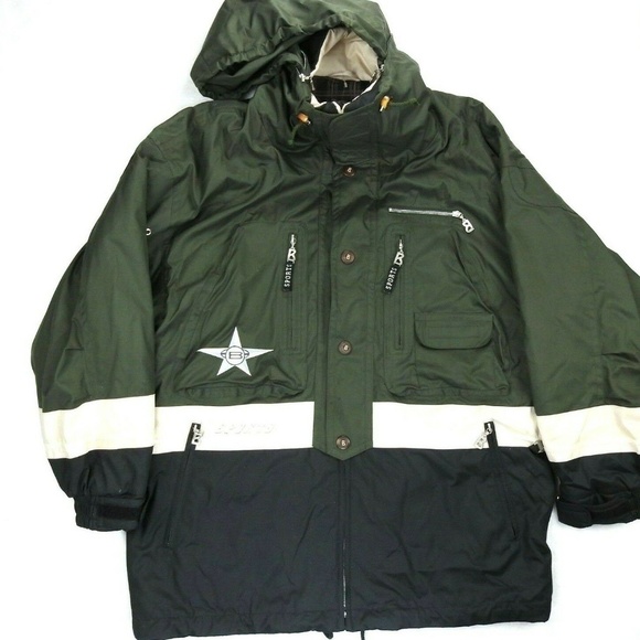Bogner Other - Bogner Sport Green Black Olive Ski Jacket Hooded